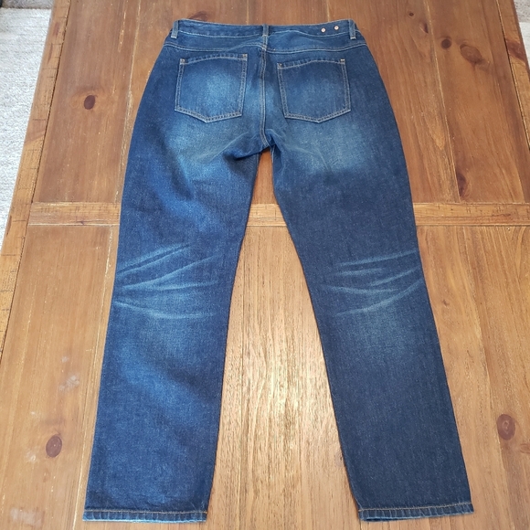 Cabi Malibu Jean Dark Wash Boyfriend Distress Size 8 - Picture 2 of 8